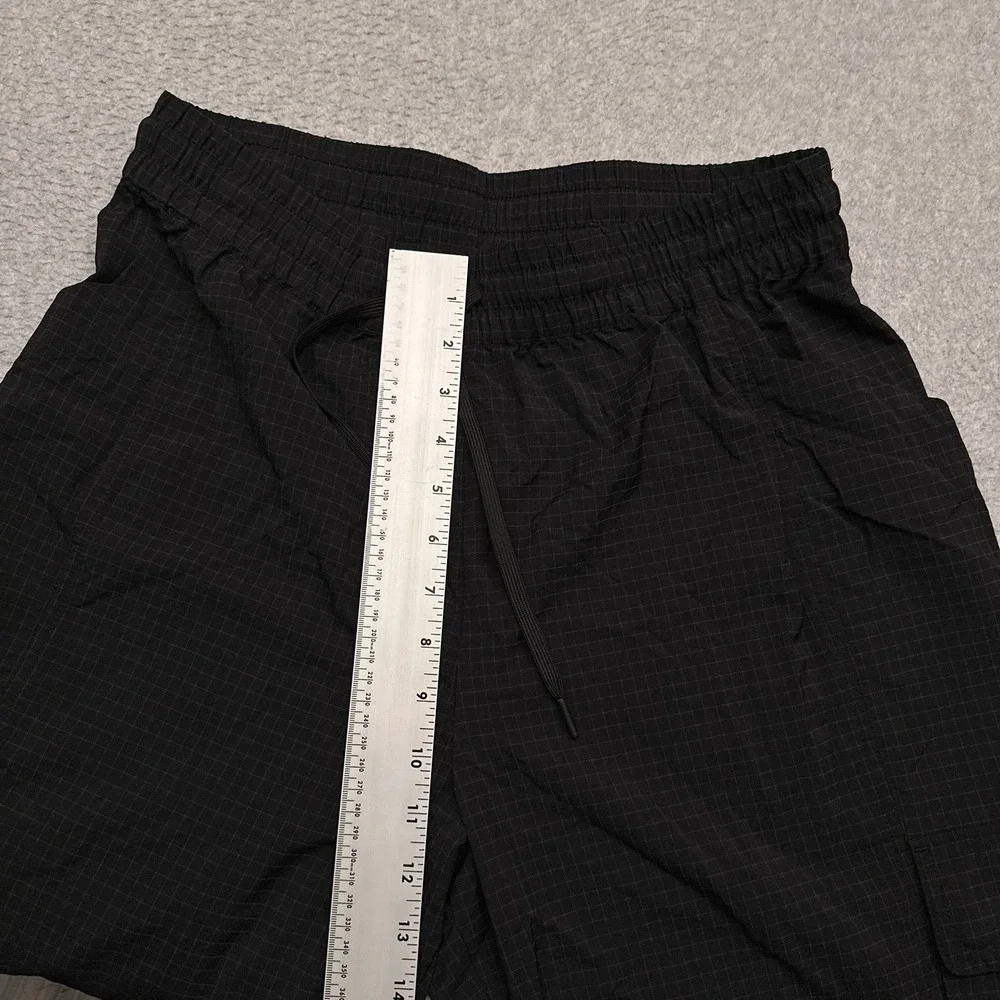 Fabletics Ripstop Cargo Joggers Womens Medium Black Windowpane Check Lightweight - Picture 4 of 8